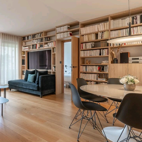 Agencement d'une bibliothèque - BISSARDON MENUISERIE