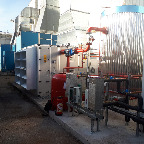 CTA avec batterie chaude alimentée en récupération de chaleur sur groupe froid - ACTEA