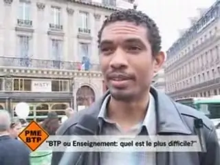 Vidéo action terrain PMEBTP - La question du mois : BTP ou Enseignement ?